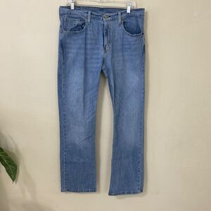 Levis 527 Jeans Mens 32X30 Light Wash low 8"leg opening boot cut denim jeans